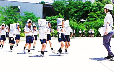帝京大学小学校 月に一度の避難訓練